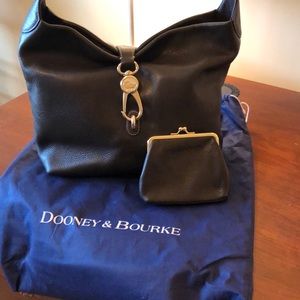 DB brown leather handbag